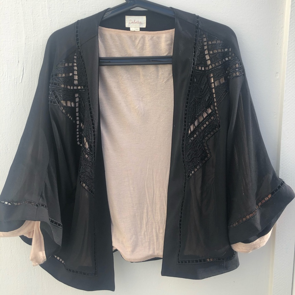 Deletta black cardigan - Anthropologie